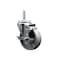 Service Caster 4 Inch Semi Steel Wheel Swivel 58 Inch Threaded Stem Caster with Brake SCC SCC-TS20S414-SSS-TLB-58212 - alternate 1
